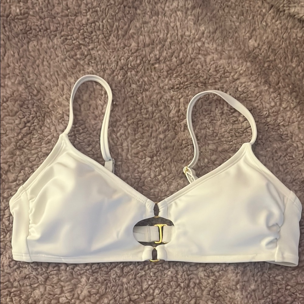 Wild fable bikini top with gold accents, size small